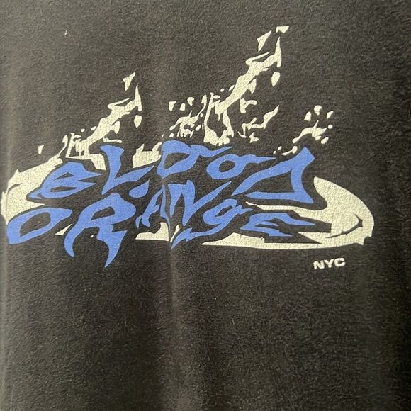 🔥🔥 Vintage BLOOD ORANGE Negro Swan Music Band Concert Tour Tee Men Sz Lg - EUC - Picture 9 of 10